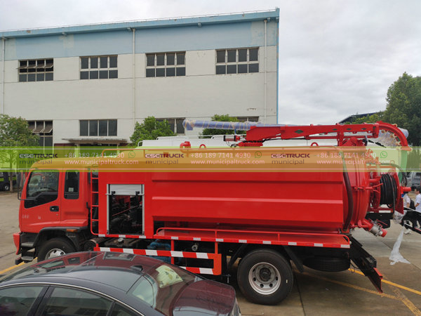 ISUZU 8,000L Combined Sewer Flushing Truck Body ISUZU 8,000L Combined Sewer Flushing Truck Body
