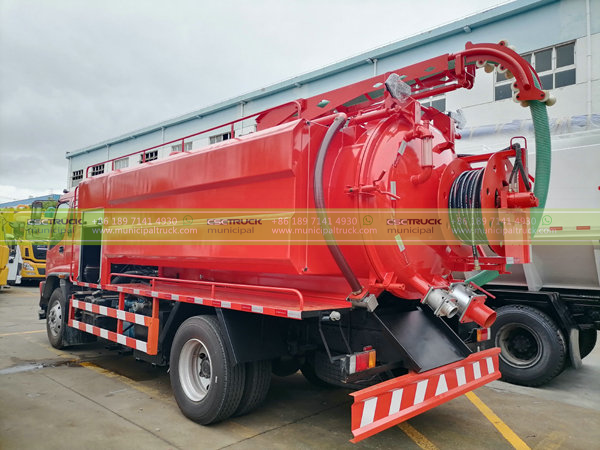 ISUZU 8,000L Combined Sewer Flushing Truck Tank ISUZU 8,000L Combined Sewer Flushing Truck Tank