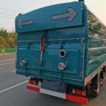 Waterless Sweeper Truck: Operating in Water-Restricted Zones? ISUZU Vacuum Clean Sweeper Truck Back