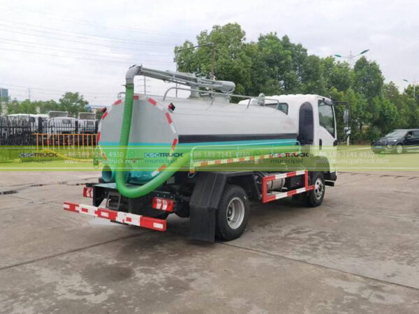 SHACMAN 5CBM Sludge Tanker Truck Side