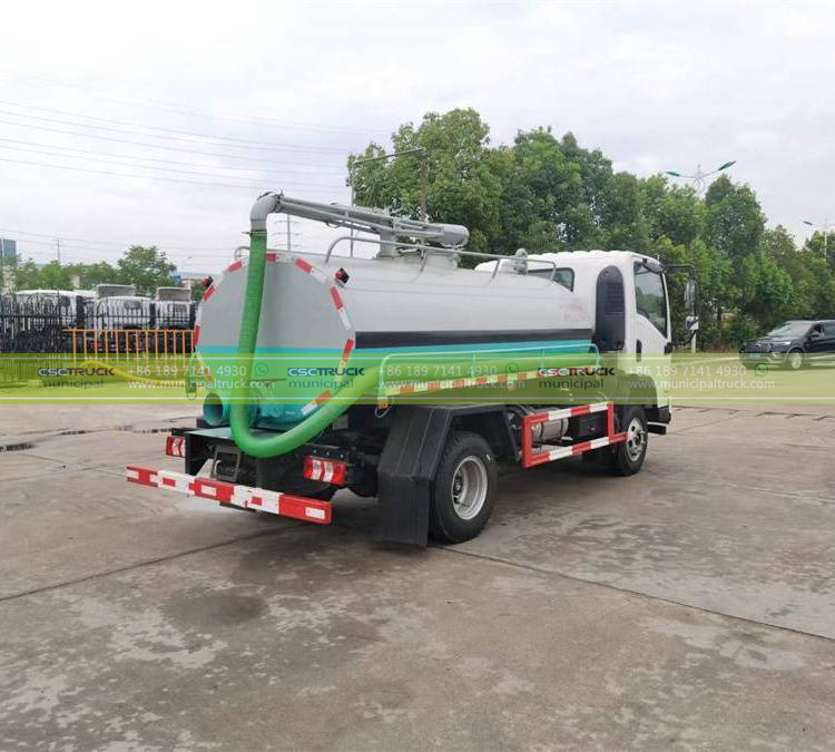 SHACMAN 5CBM Sludge Tanker Truck Side SHACMAN 5CBM Sludge Tanker Truck Side