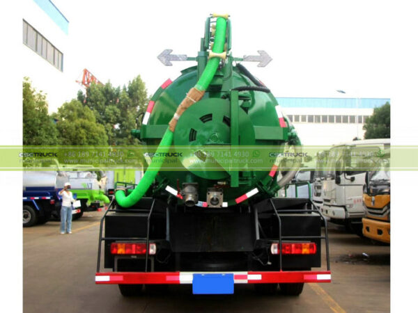 SINOTRUK 12,000L Combined Sewer Jetting Truck Back