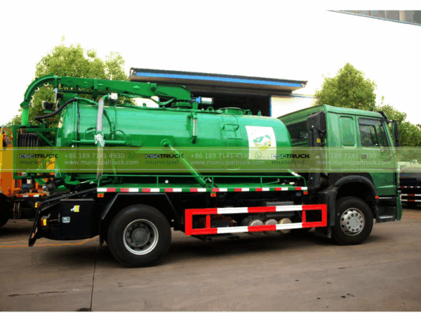SINOTRUK 12,000L Combined Sewer Jetting Truck Body