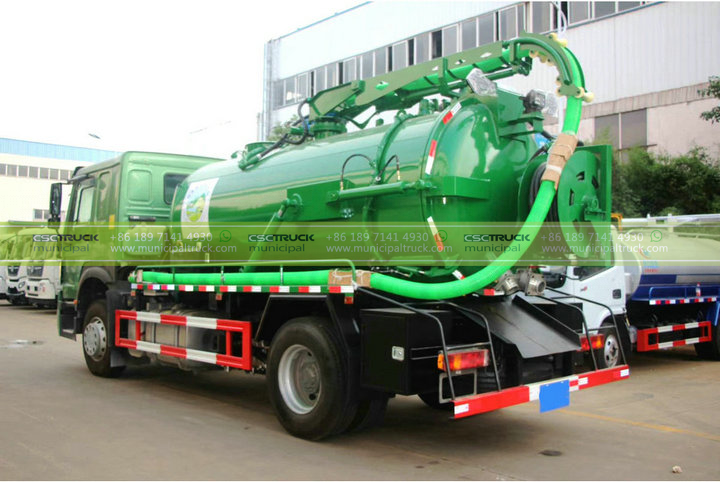 SINOTRUK 12,000L Combined Sewer Jetting Truck Left Back SINOTRUK 12,000L Combined Sewer Jetting Truck Left Back