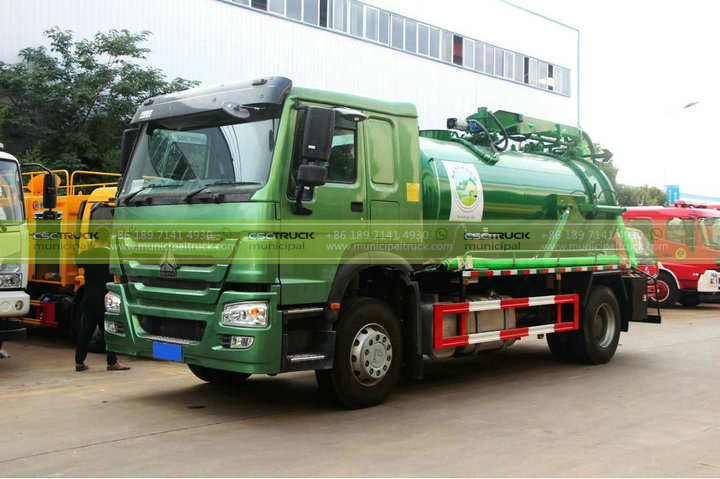 SINOTRUK 12,000L Combined Sewer Jetting Truck Left SINOTRUK 12,000L Combined Sewer Jetting Truck Left