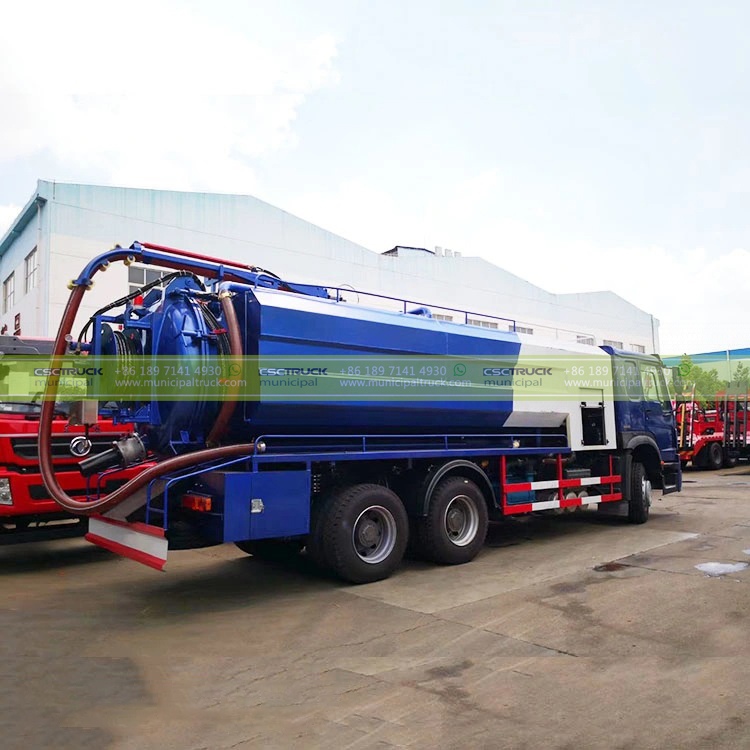 SINOTRUK 20CBM Combo Jet Vac Truck Back SINOTRUK 20CBM Combo Jet Vac Truck Back