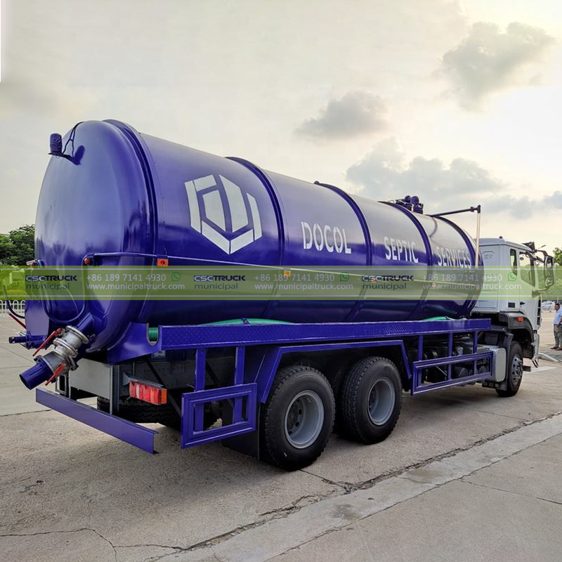 SINOTRUK 20CBM Septic Pump Truck Back SINOTRUK 20CBM Septic Pump Truck Back