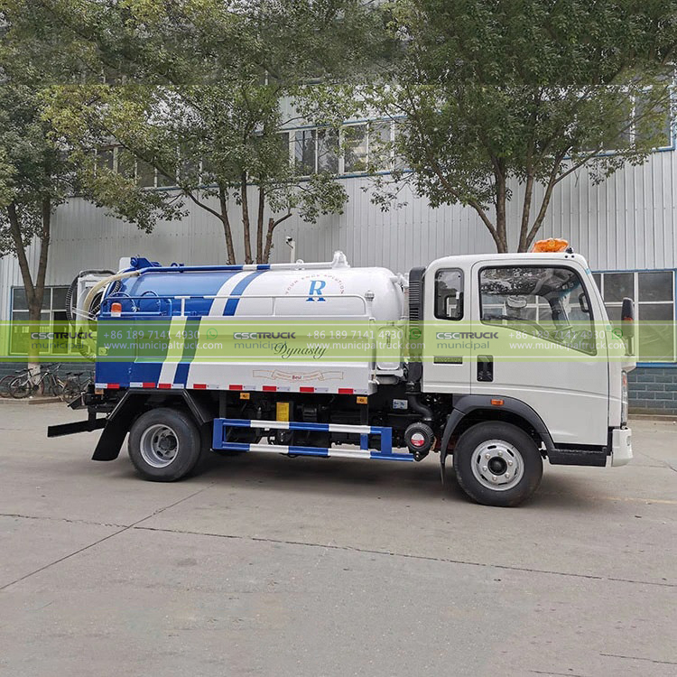 SINOTRUK 5,000L Sewer Cleaning Truck Tank