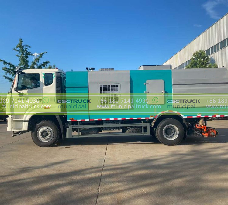 SINOTRUK Dry Clean Sweeper Truck Container SINOTRUK Dry Clean Sweeper Truck Container