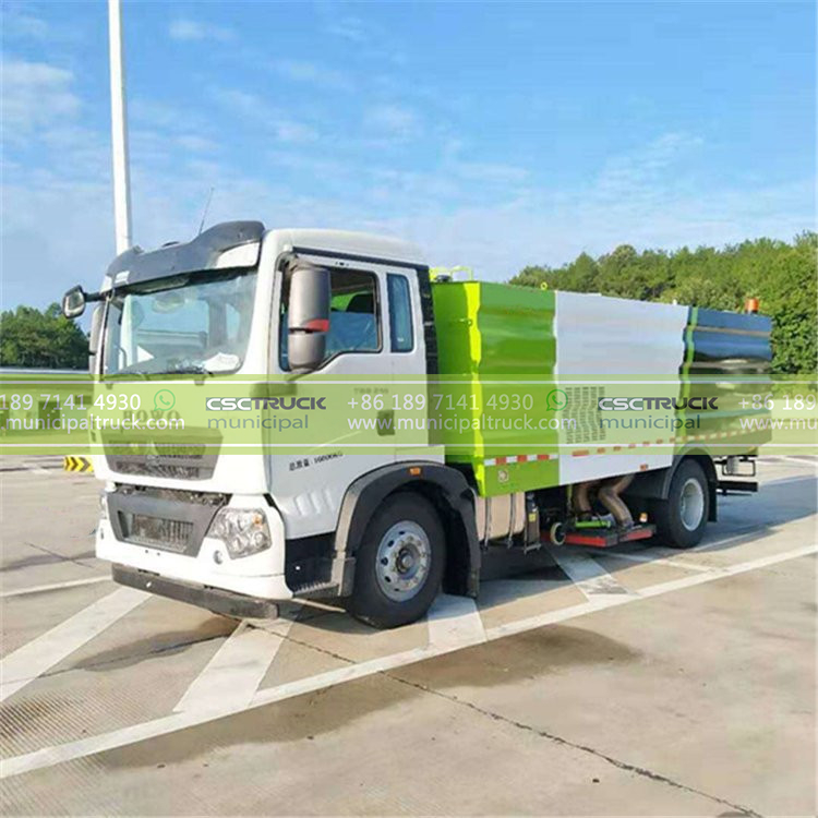 SINOTRUK Vacuum Clean Sweeper Truck Head