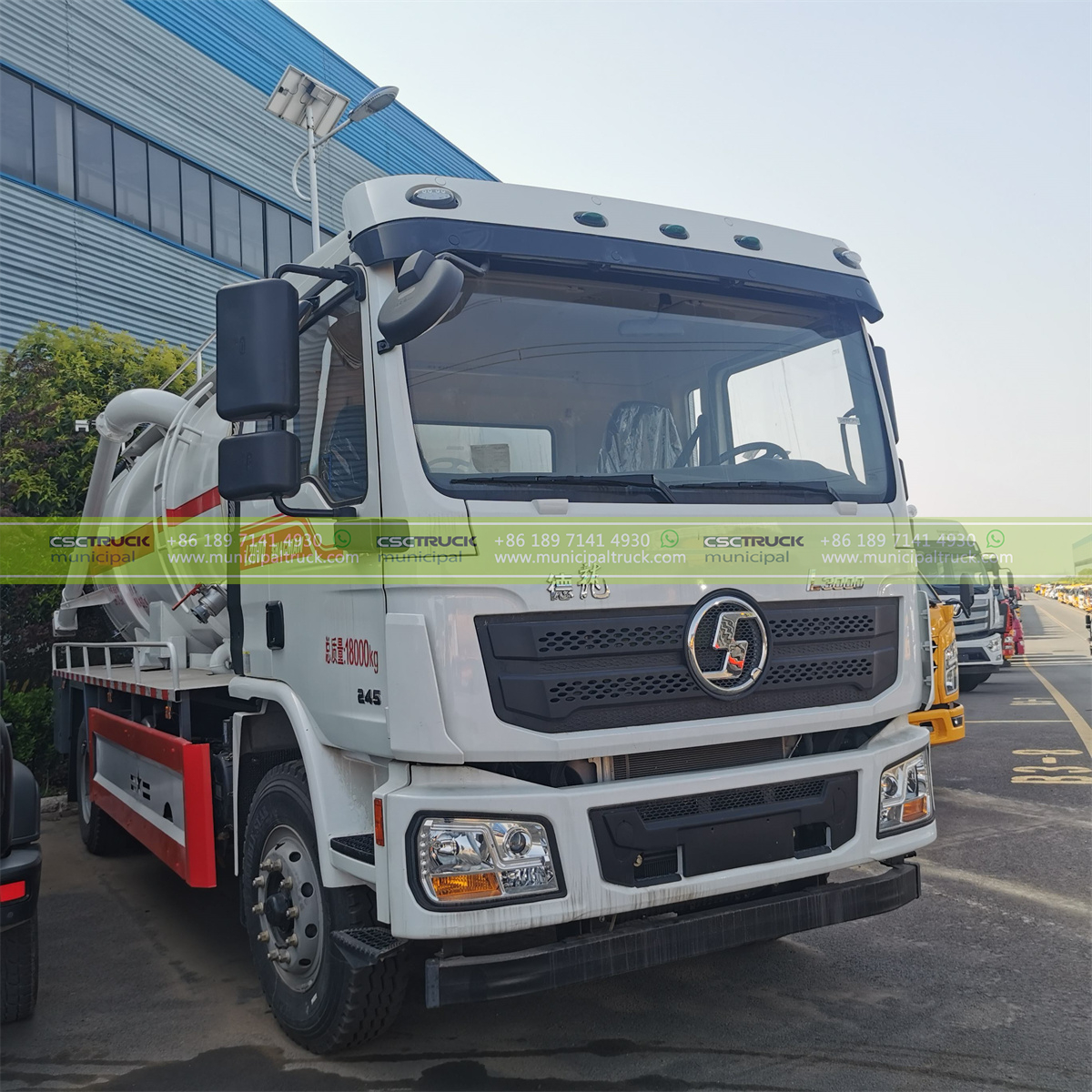 Shacman 12CBM Sewer Jetting Truck Right Shacman 12CBM Sewer Jetting Truck Right