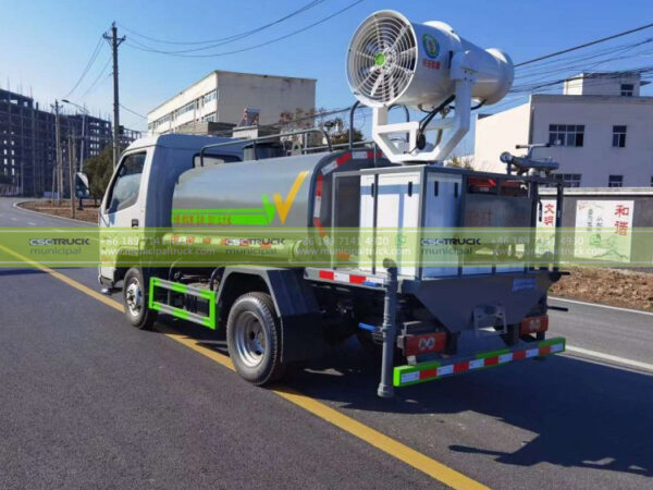 FAW 5CBM Dust Control Tank Truck Back