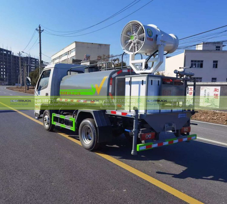 FAW 5CBM Dust Control Tank Truck Back FAW 5CBM Dust Control Tank Truck Back