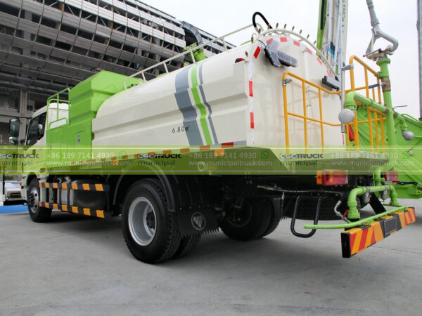 FOTON Water Jet Cleaning Truck Back Side