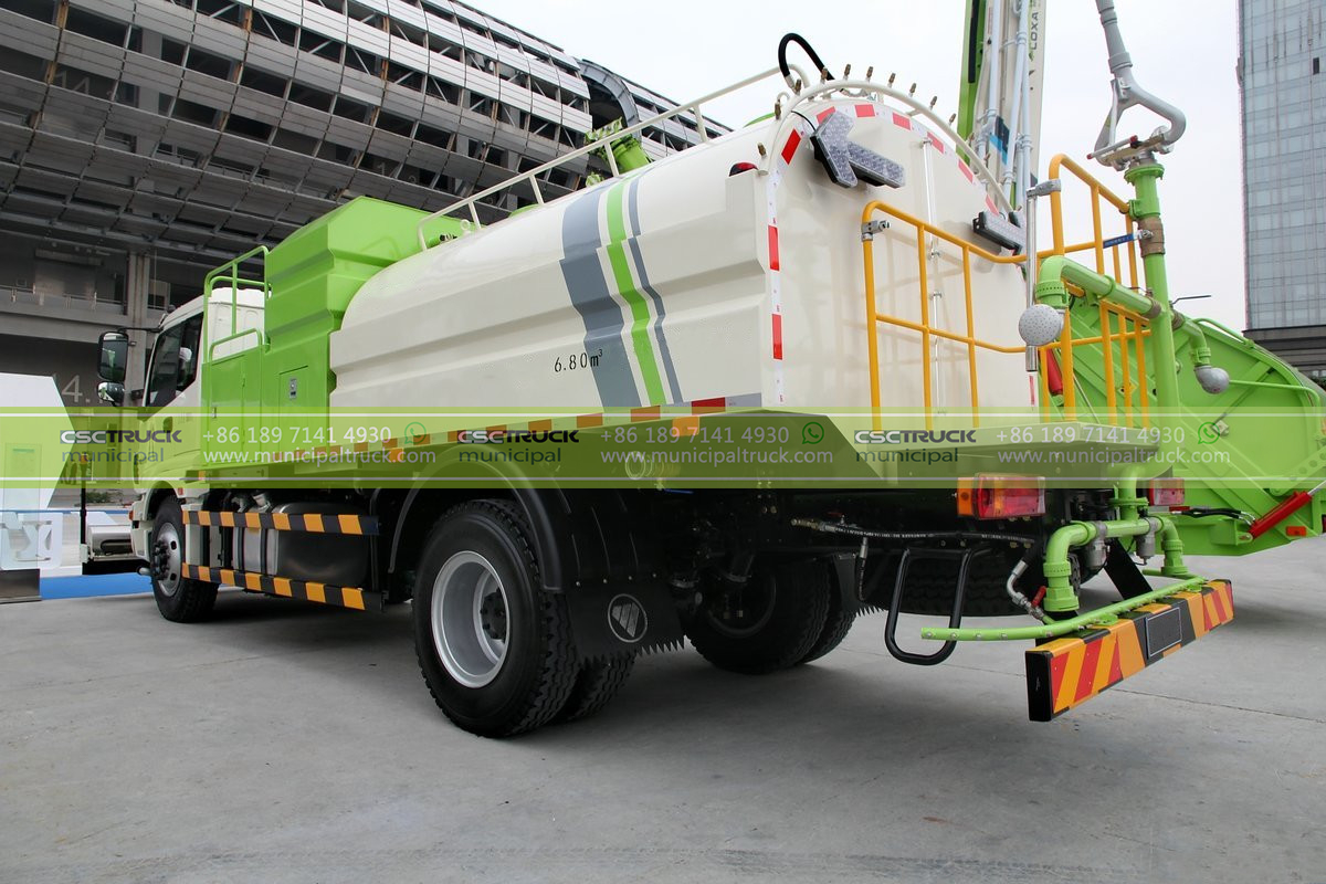 FOTON Water Jet Cleaning Truck Back Side FOTON Water Jet Cleaning Truck Back Side