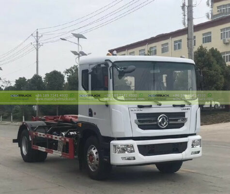 Dongfeng Tianlong hook loader garbage truck