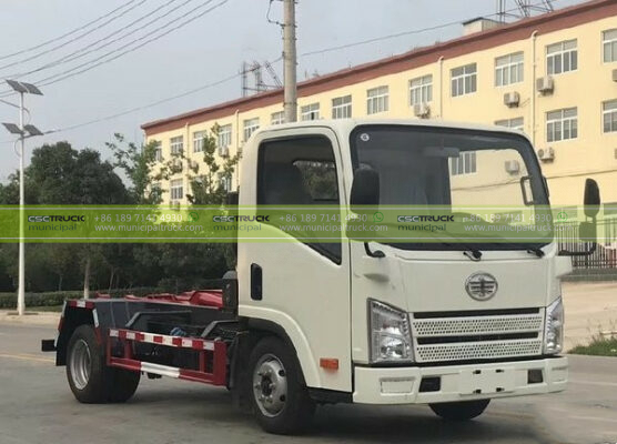 FAW hook loader garbage truck