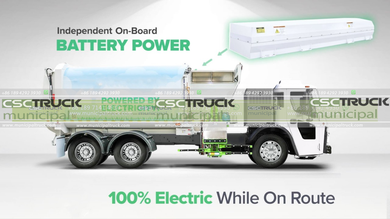 Electric garbage truck