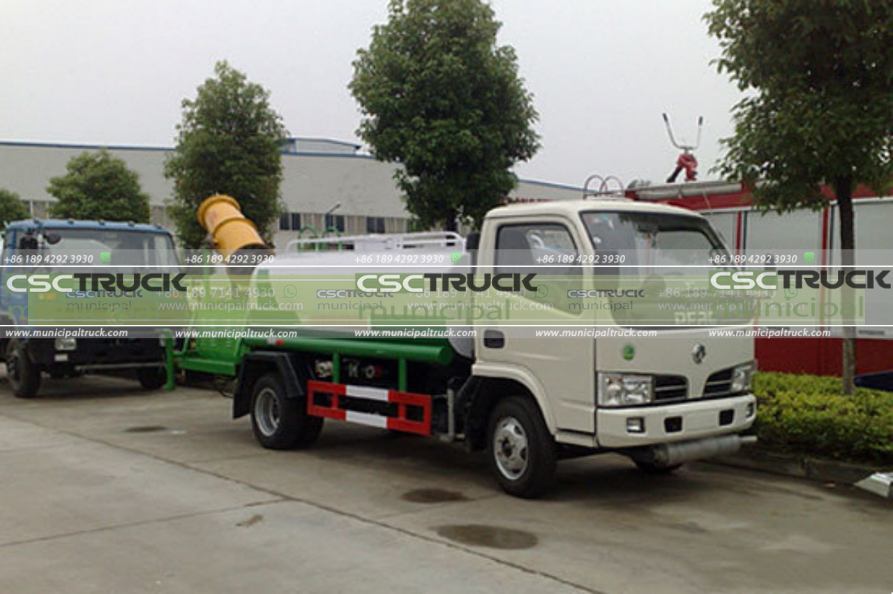 Pesticide spraying vehicle