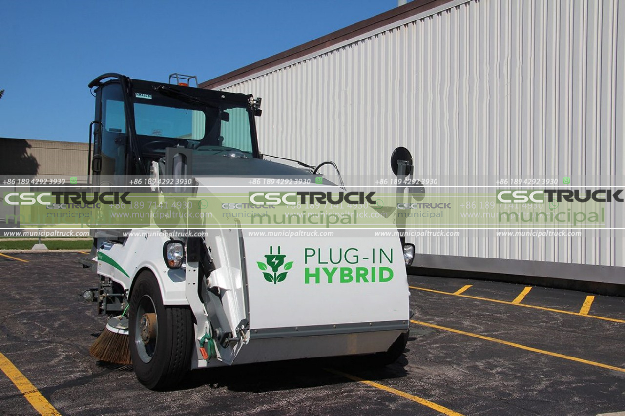 hybrid sweeper truck