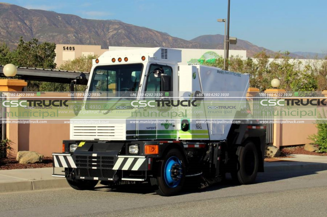 hybrid sweeper truck