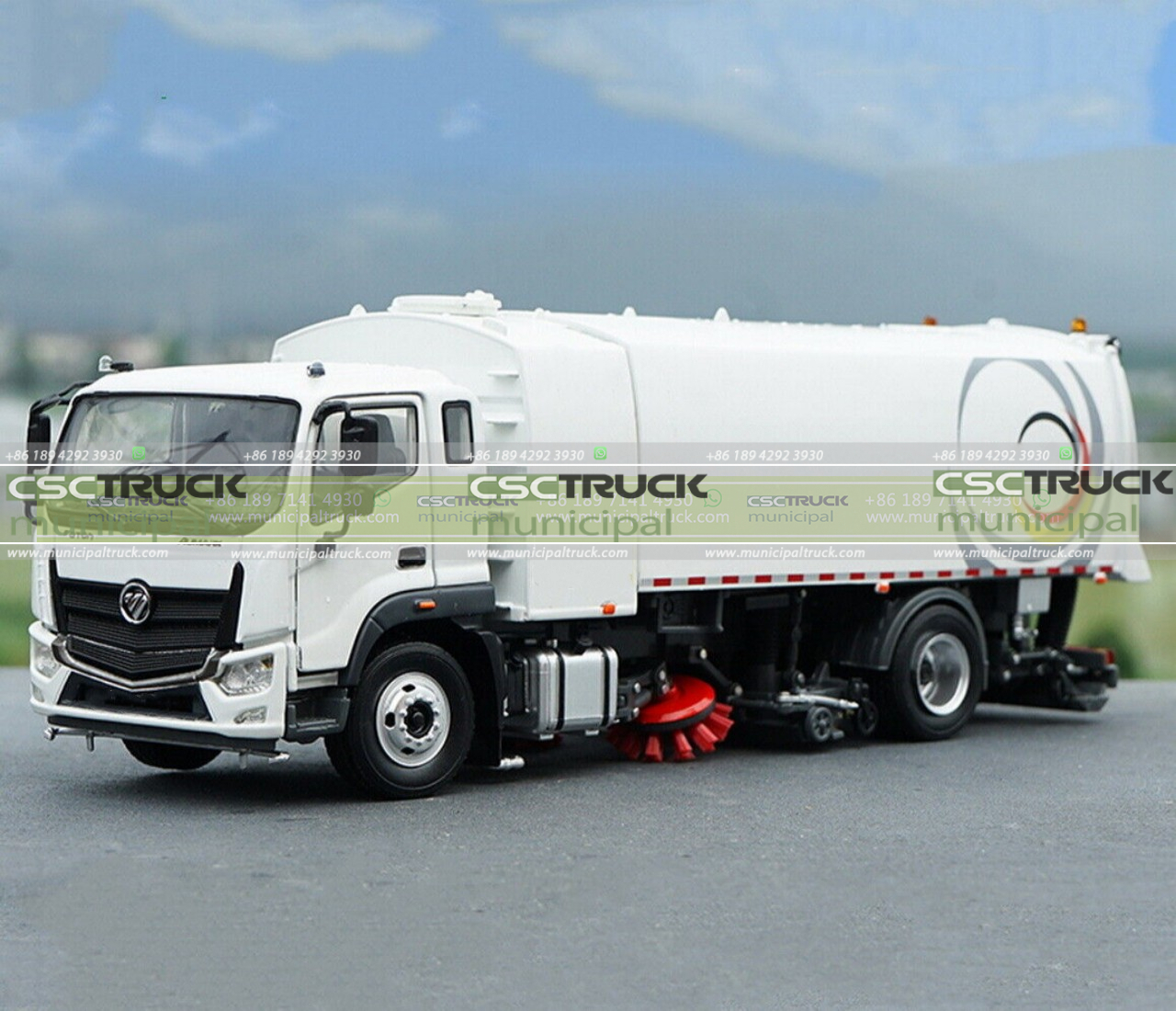 lightweight materials sweeper truck