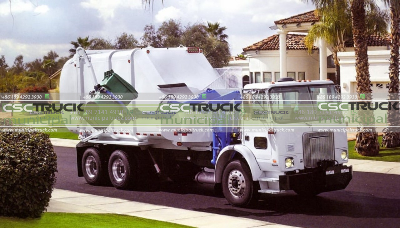 automated side loader garbage truck (2)
