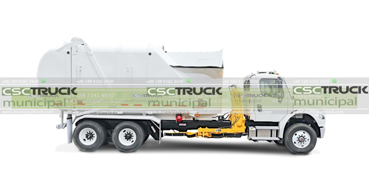 side loader garbage truck