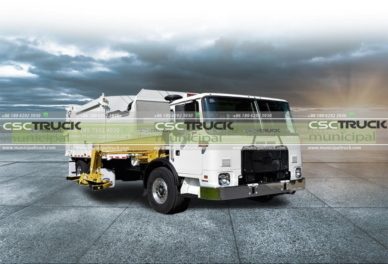 side loader garbage truck