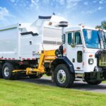 side loader garbage truck
