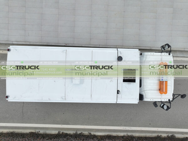 ISUZU Street Sweeper Truck Bird View