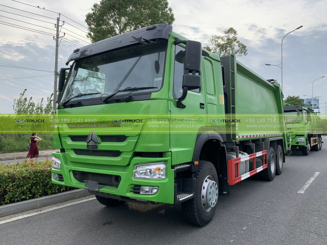 SINOTRUK 20CBM Garbage Compactor Truck Left Head