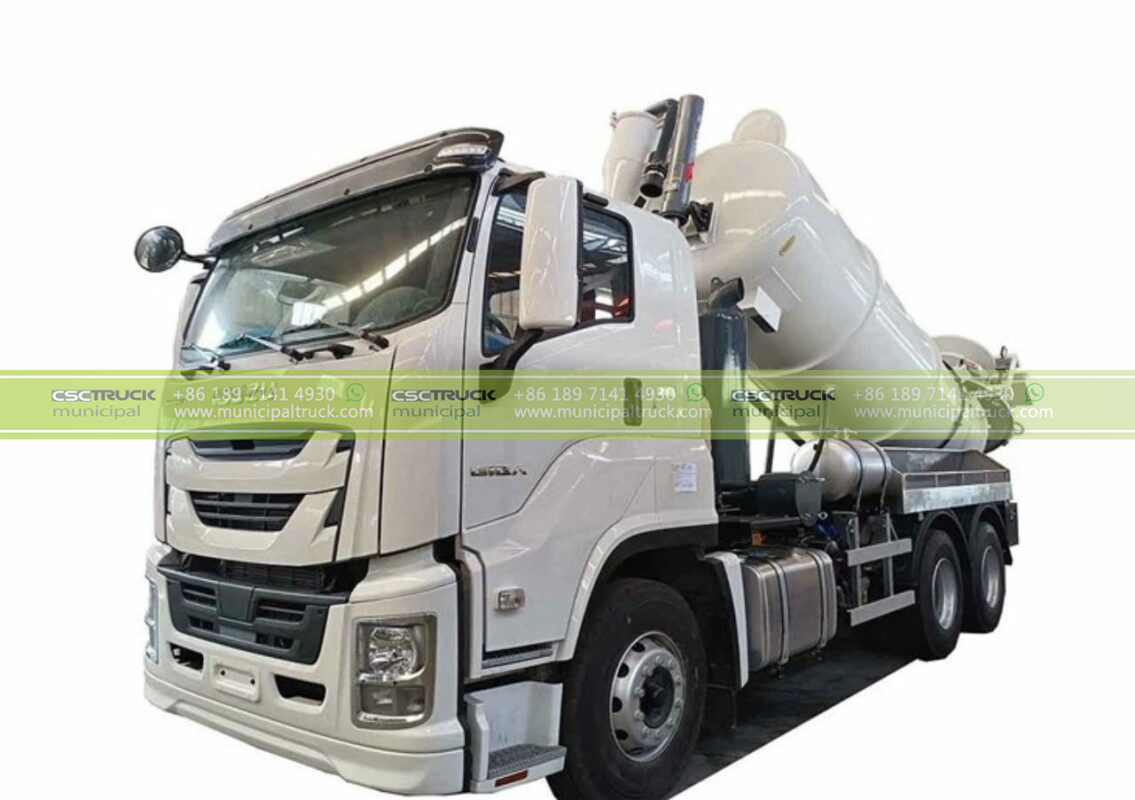 combined sweeper jetter truck