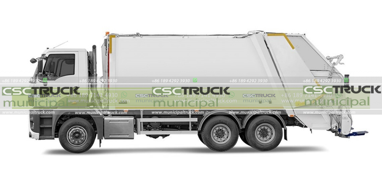 rear-loader garbage truck