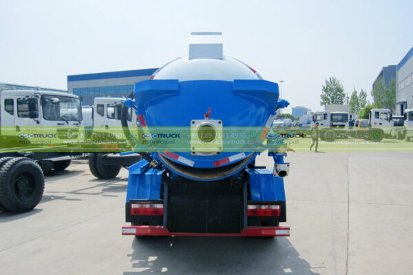 DFAC 10 CBM Sewage Jetting Truck Back