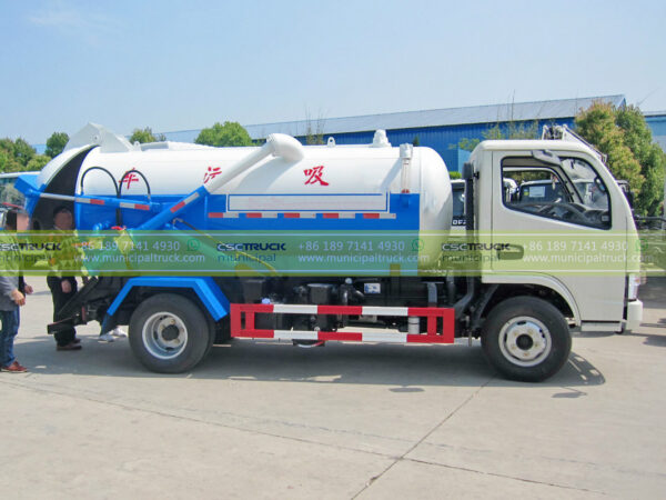 DFAC 10 CBM Sewage Jetting Truck Container Checking