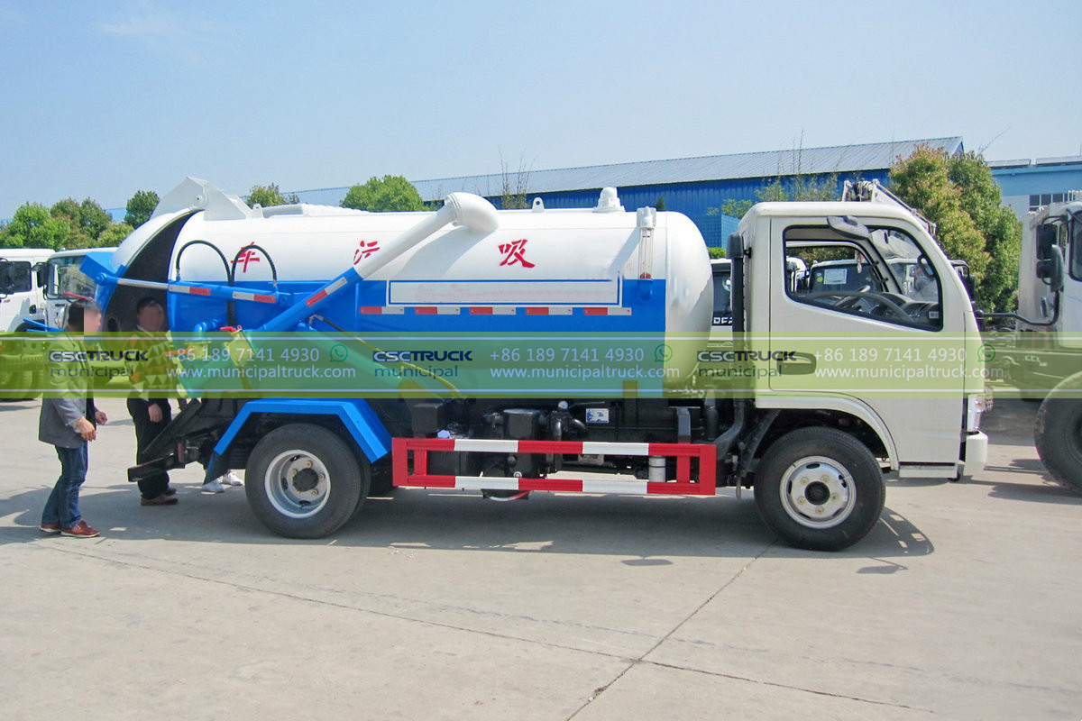 DFAC 10 CBM Sewage Jetting Truck Container Checking