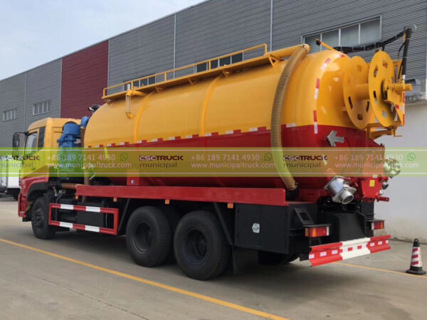 DONGFENG 12 CBM Sewage Cleaner Truck Back