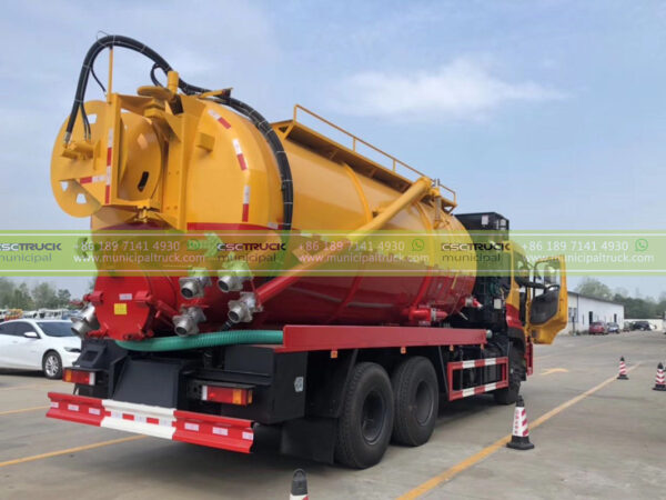 DONGFENG 12 CBM Sewage Cleaner Truck Right Back