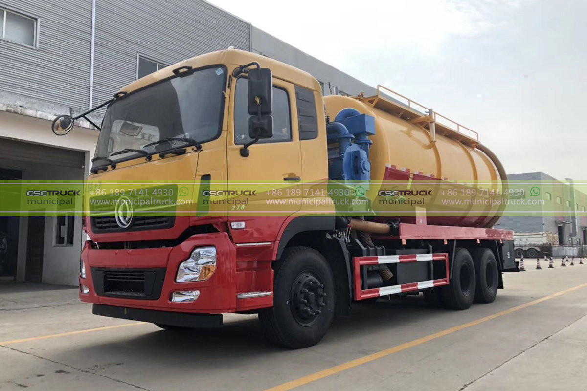 DONGFENG 12 CBM Sewage Cleaner Truck Right DONGFENG 12 CBM Sewage Cleaner Truck Right