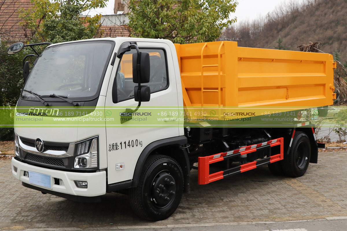 FOTON 8 Ton Dump Garbage Truck Side FOTON 8 Ton Dump Garbage Truck Side
