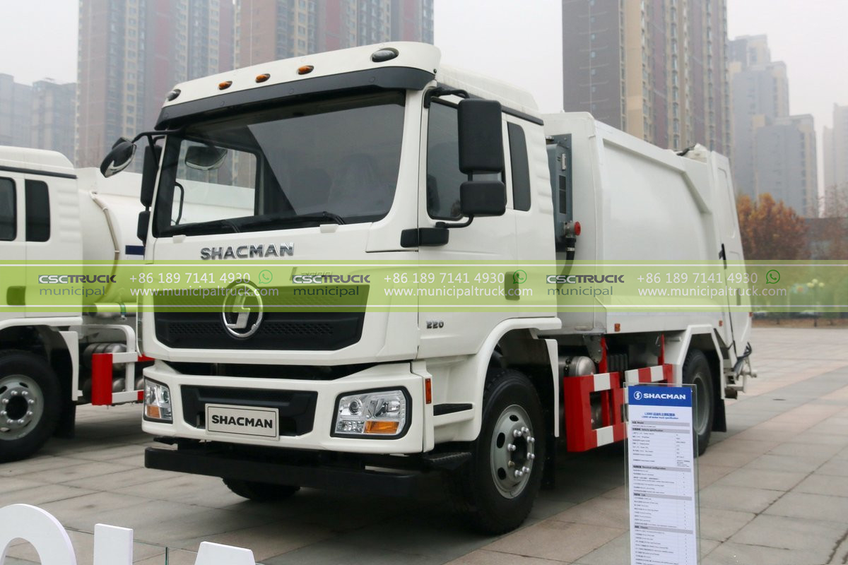 Shacman 20CBM Rear Loader Compactor Garbage Truck Left Shacman 20CBM Rear Loader Compactor Garbage Truck Left