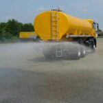 Water spray truck