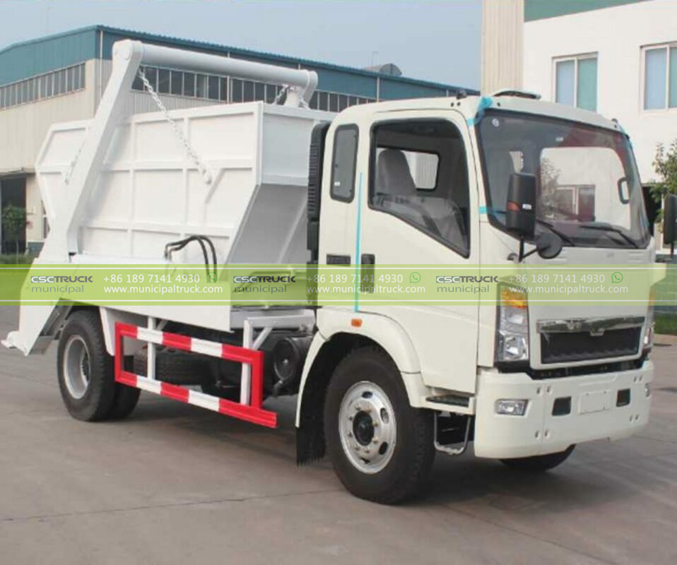 skip loader garbage truck