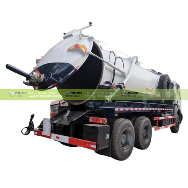 Beiben 16000 Liter Sludge Cesspit Tank Vacuum Truck Back Beiben 16000 Liter Sludge Cesspit Tank Vacuum Truck Back