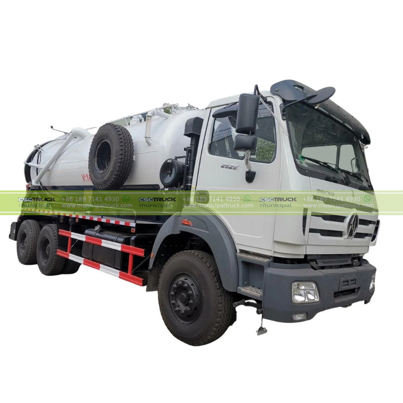 Beiben 16000 Liter Sludge Cesspit Tank Vacuum Truck Tractor Beiben 16000 Liter Sludge Cesspit Tank Vacuum Truck Tractor