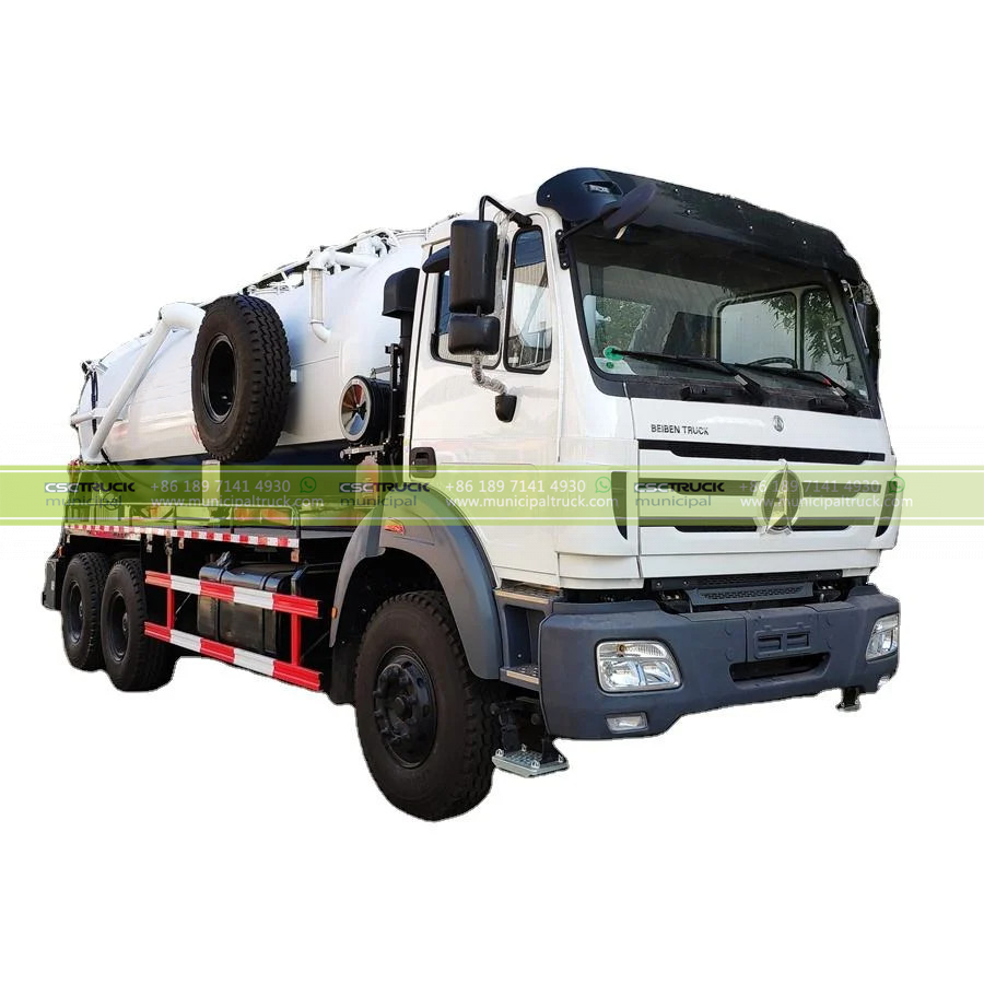 Beiben 16000 Liter Sludge Cesspit Tank Vacuum Truck Beiben 16000 Liter Sludge Cesspit Tank Vacuum Truck