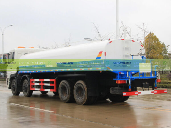 DONGFENG 30000 Liter Road Sanitation Water Sprinkler Truck Back Side Left