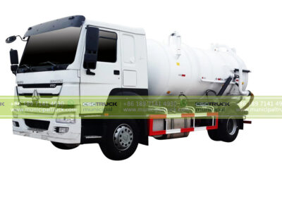 HOWO 12000 Liter Sludge Sewer Suction Vacuum Truck