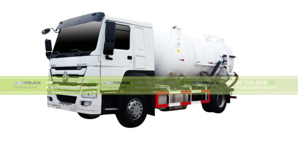 HOWO 12000 Liter Sludge Sewer Suction Vacuum Truck